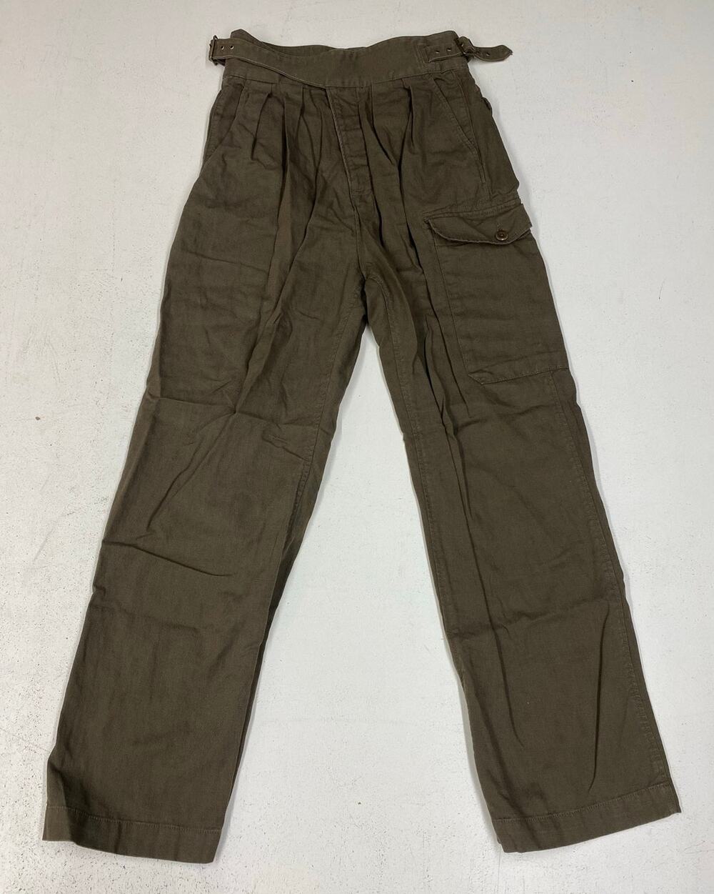 Women Banana Republic Heritage Explorer High-Rise pleated button fly cargo pants